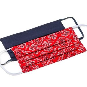 2 pk Mens Bandanas Cloth Face Coverings, Masks